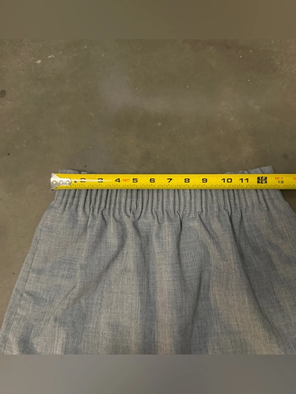 J Crew Mercantile Elastic Waist Gray Mini Skirt 2 pockets sz 2